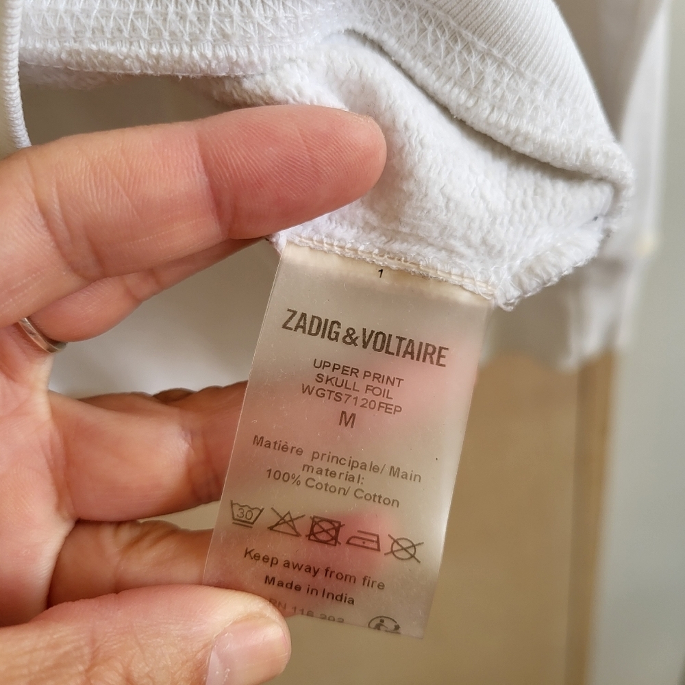 Zadig & Voltaire  White Skull Print Sweater - Picture 2 of 5